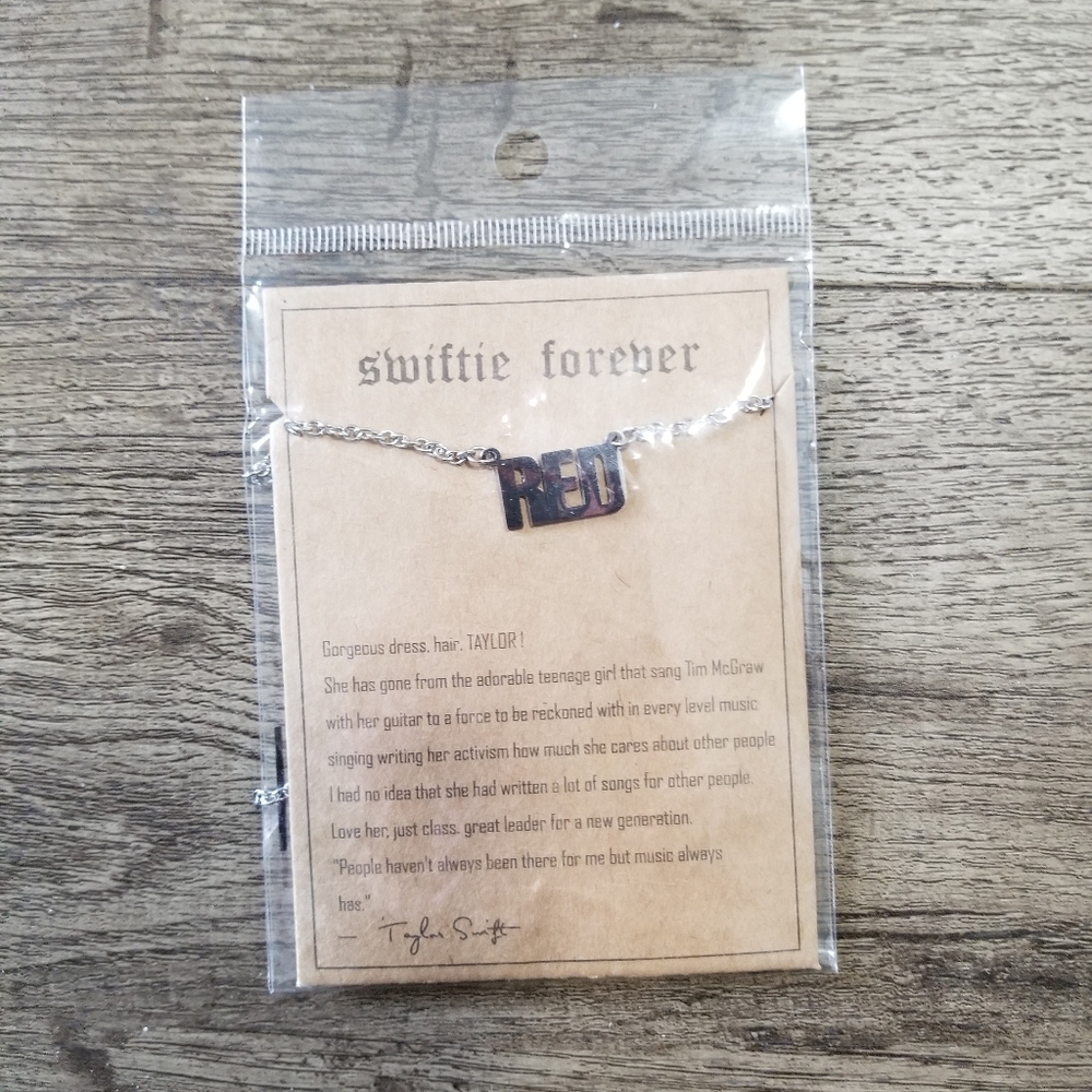 2/$25 Swiftie Forever Silver Necklace
